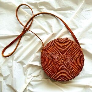 Rattan bag purse